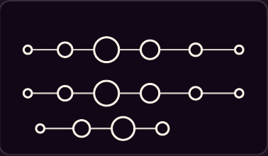 Pulse and Groove score symbol with connected circles