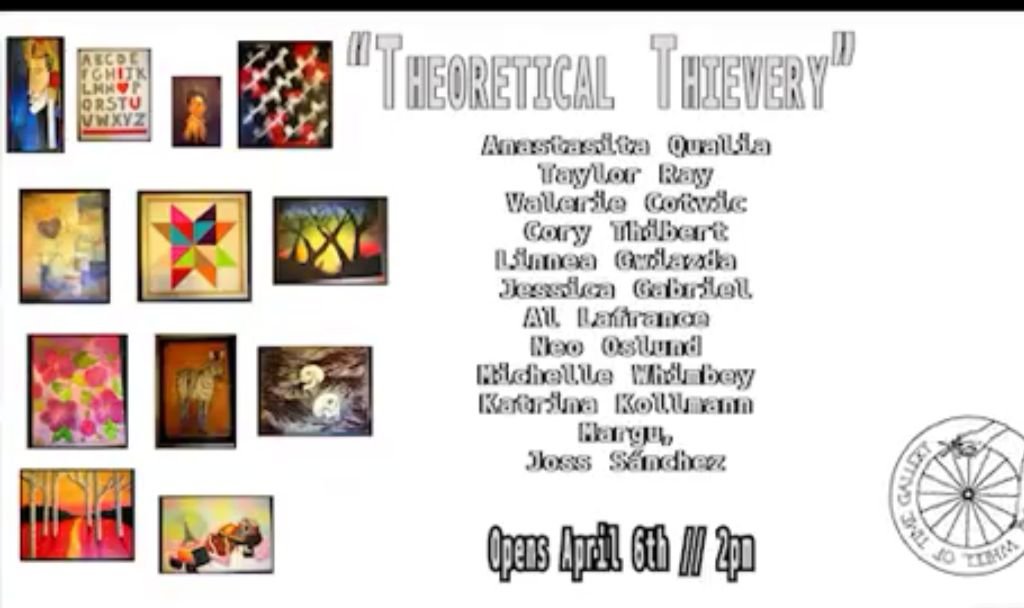 Cycle 4 poster — Theoretical Thievery, curated by Al Lafrance